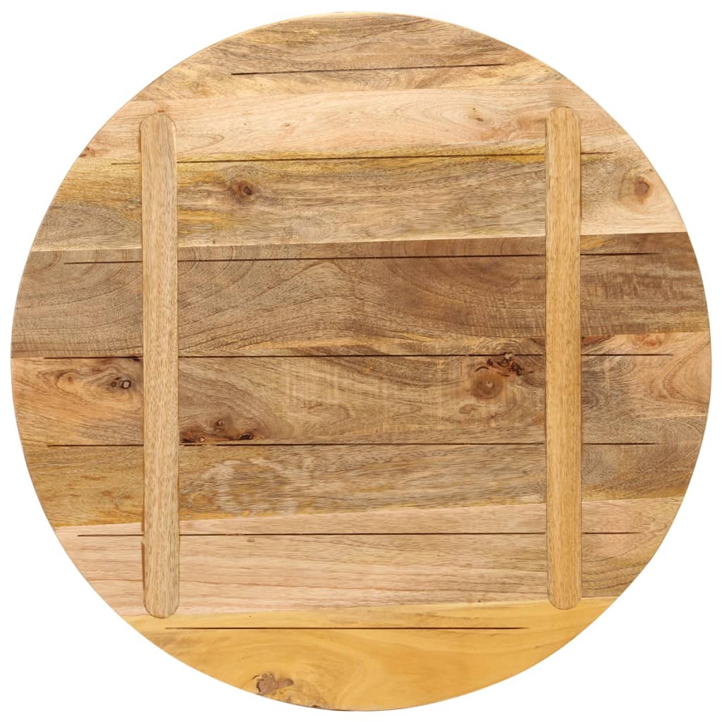 Vidaxl Blat Stołu, Ø 70X3,8 Cm, Okrągły, Surowe Lite Drewno Mango