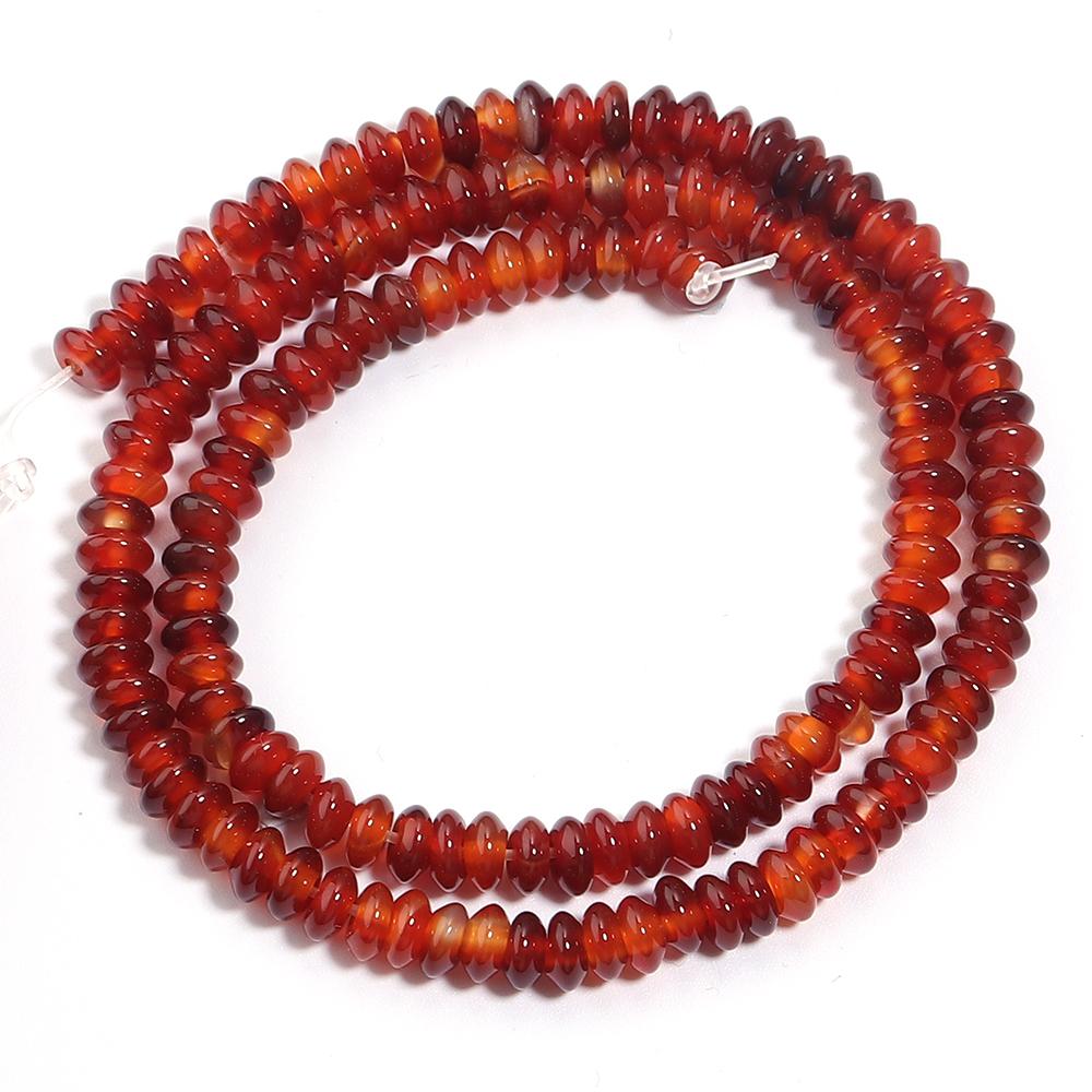 3x6mm Natural Stone Beads Agate Tiger Eye Malachite Rose Quartz Loose Flat Abacus Beads For Jewelry Making DIY Bracelet Necklace