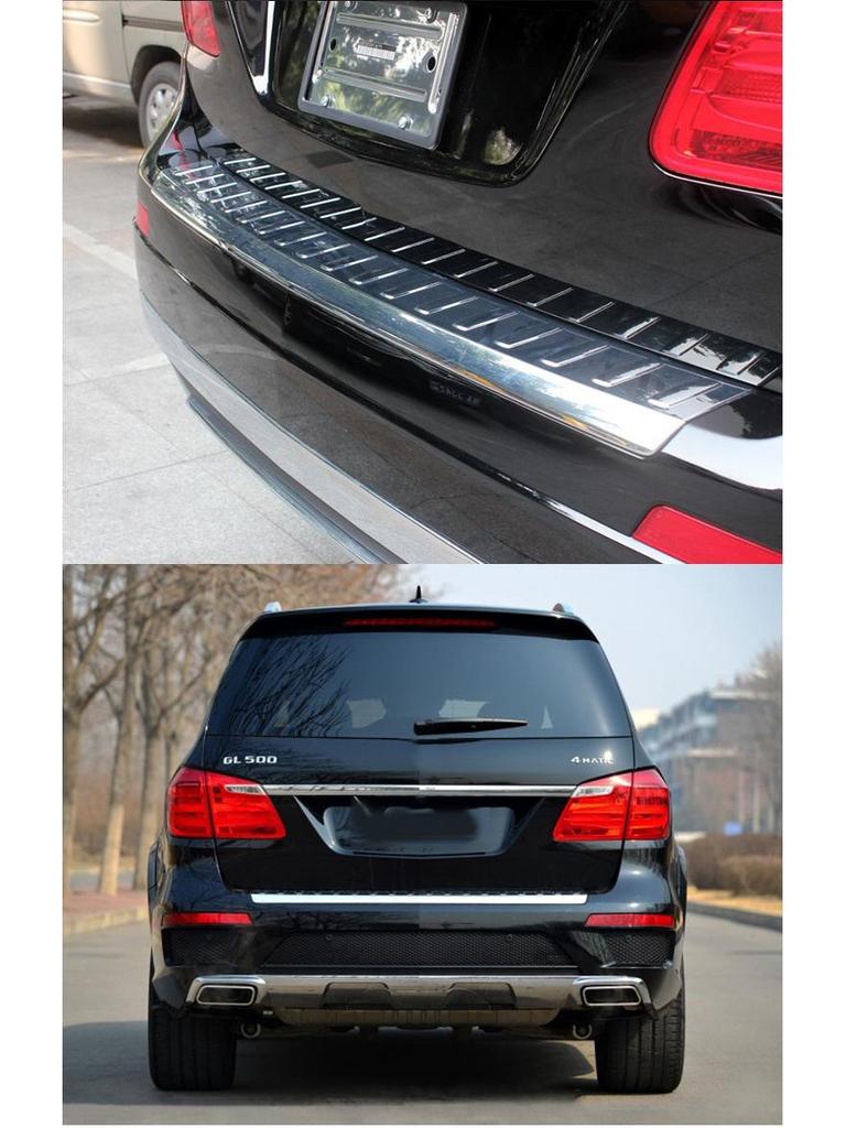 Хромированная декоративная накладка для Mercedes-Benz GL500/GL550: Противотуманная фара, Защита переднего бампера и багажника