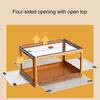 Storage Organizer High Capacity Strong Load Bearing Translucent with Handle Foldable Closets Lockers Folding Organizer Box Household Products