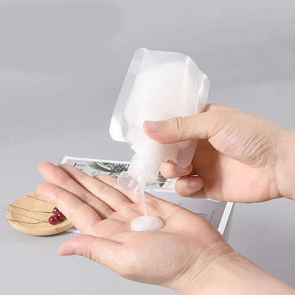 Многоразовый пакет с откидной крышкой для жидкой косметики 30 мл, 50 мл и 100 мл, пакеты для дозатора лосьона