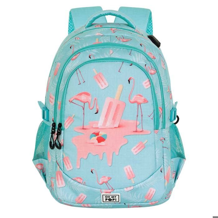 Running Backpack PLUS - Oh My Pop! Ice Flamingo - Turquoise - One Size