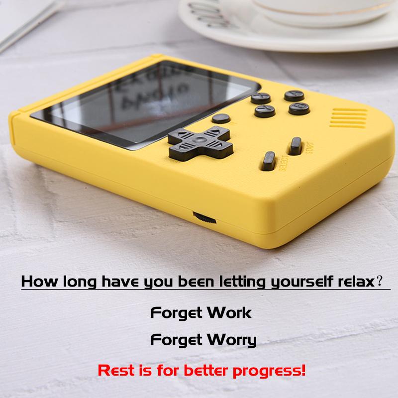 Мини-ретро-игровая портативная игровая консоль, встроенная коробка для 400 игр, классический ретро-геймпад, подарок для детей