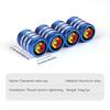4Pcs Car Tire Valve Stems Cap Tire Valve Cap Wheel Stem Air Valve Cap For Abarth UNO Astra Bravo Panda Linea Freemont Strada