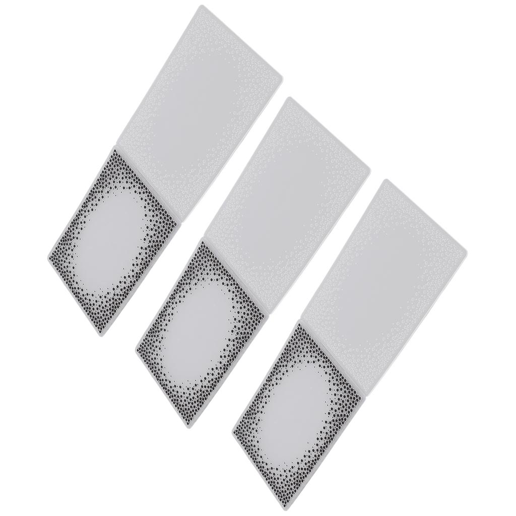 3 шт. Папки для тиснения Пластиковый материал Вогнуто-выпуклые текстурные шаблоны для Приглашений Бумага C