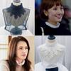 Fake Collar Solid Color Stand-Up Collar For Women