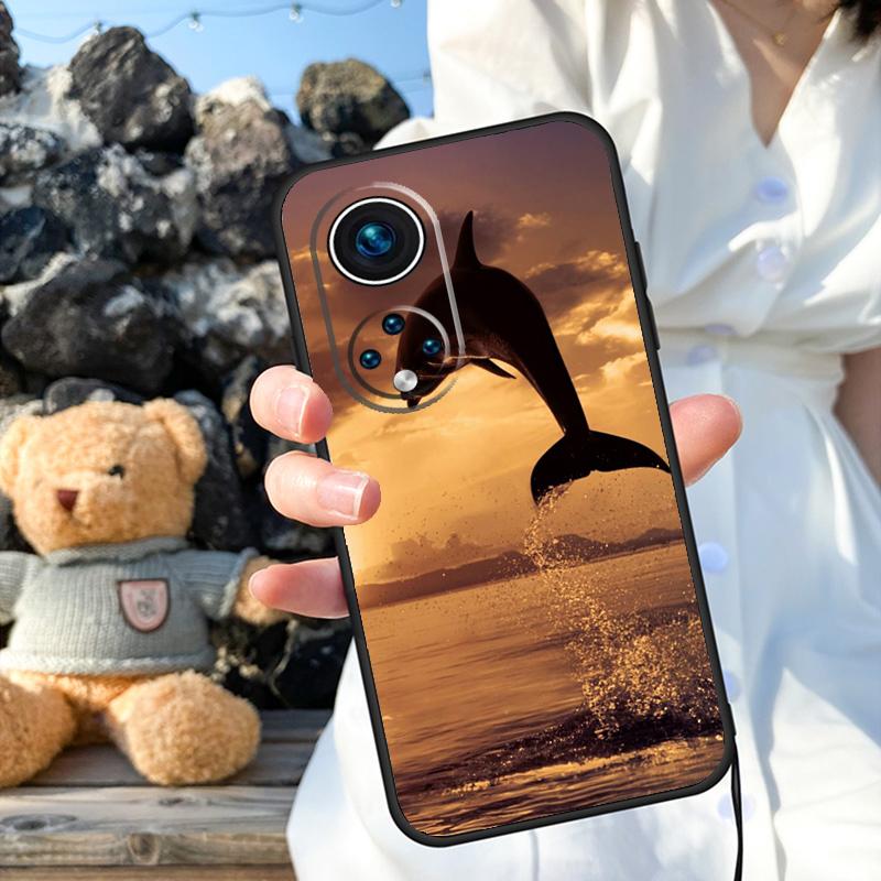 Чехол Animal Dolphin для Honor X9b X8b X8 X9 X6a X7a X8a X9a Honor Magic 6 5 Pro 50 70 90 Lite задняя крышка