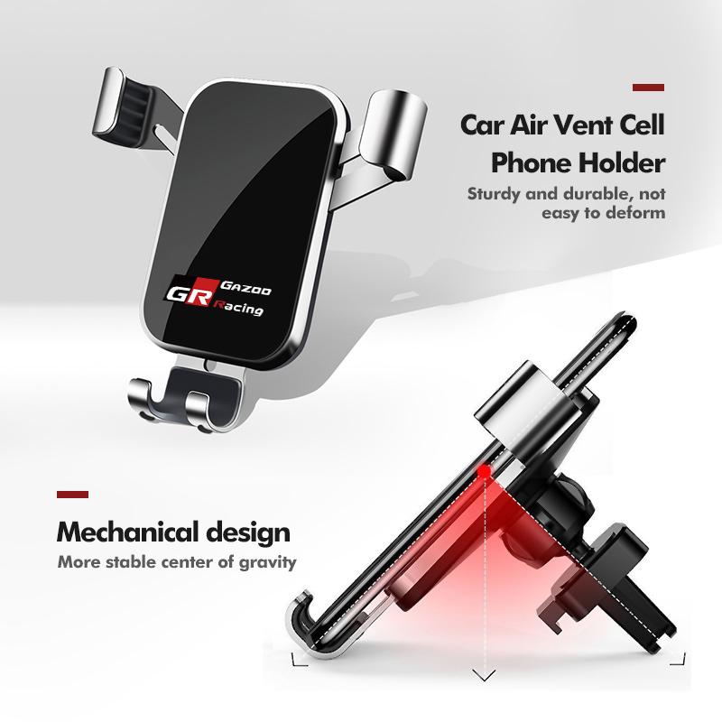 Air Outlet Gravity Phone Holder Car GPS Navigation Clamp Accessories For Toyota CHR Land Cruiser RAV4 Camry Fortuner Venza RV6
