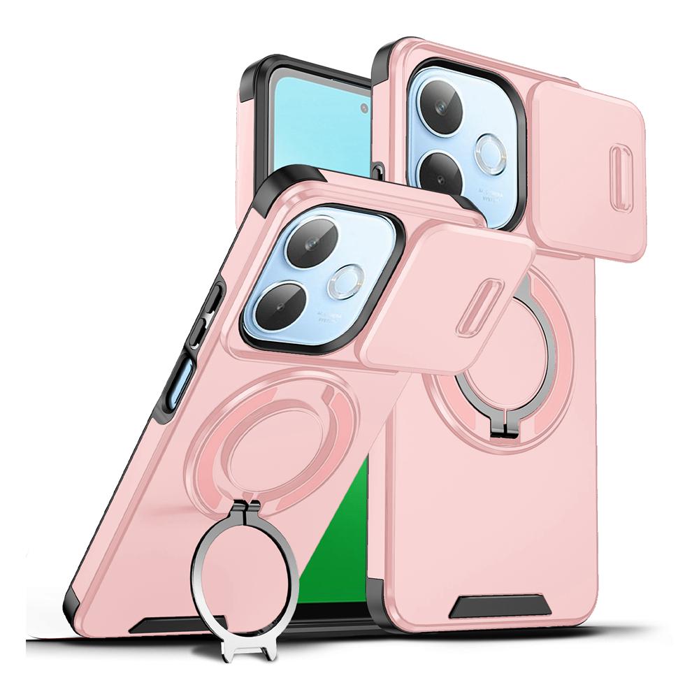 KEYSION Чехол для телефона с вращающейся на 360° подставкой-кольцом для OPPO A5 Pro 5G, сдвижная защита камеры, магнитная противоударная задняя крышка для OPPO A5 Pro