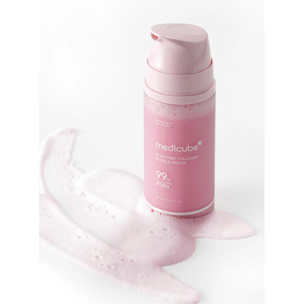 [Medicube] PDRN Pink Collagen Bubble Serum 95ml - Firming & Radiance