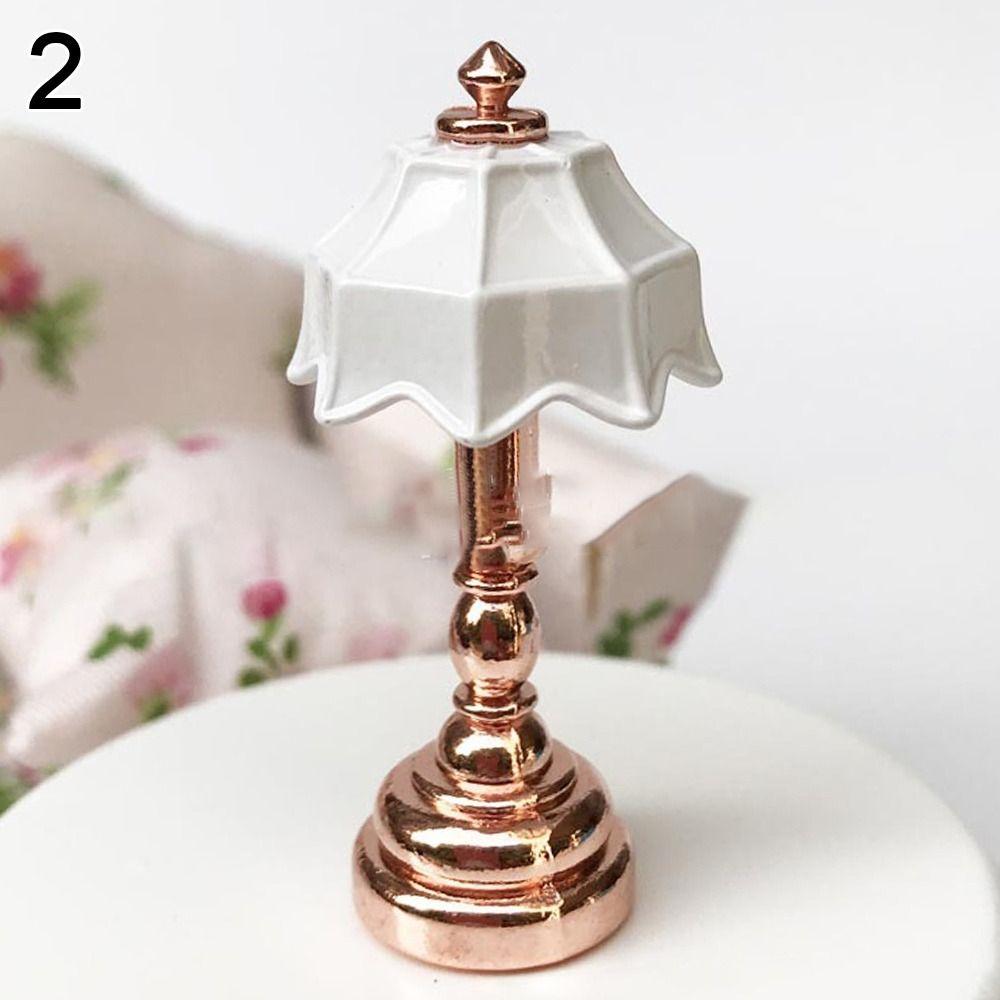 Dollhouse Furniture Toy Lamp Model Miniature Floor Lamp Doll Retro Lamp Crystal Wall Light