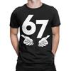 Мужские 67 Brainrot Итальянские Мемные Футболки Six Seven 100% Хлопок Одежда Безумная Футболка с Коротким Рукавом и Круглым Вырезом 6XL Футболка