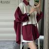 Women Autumn Long Sleeve Fake Two Piece Shirts