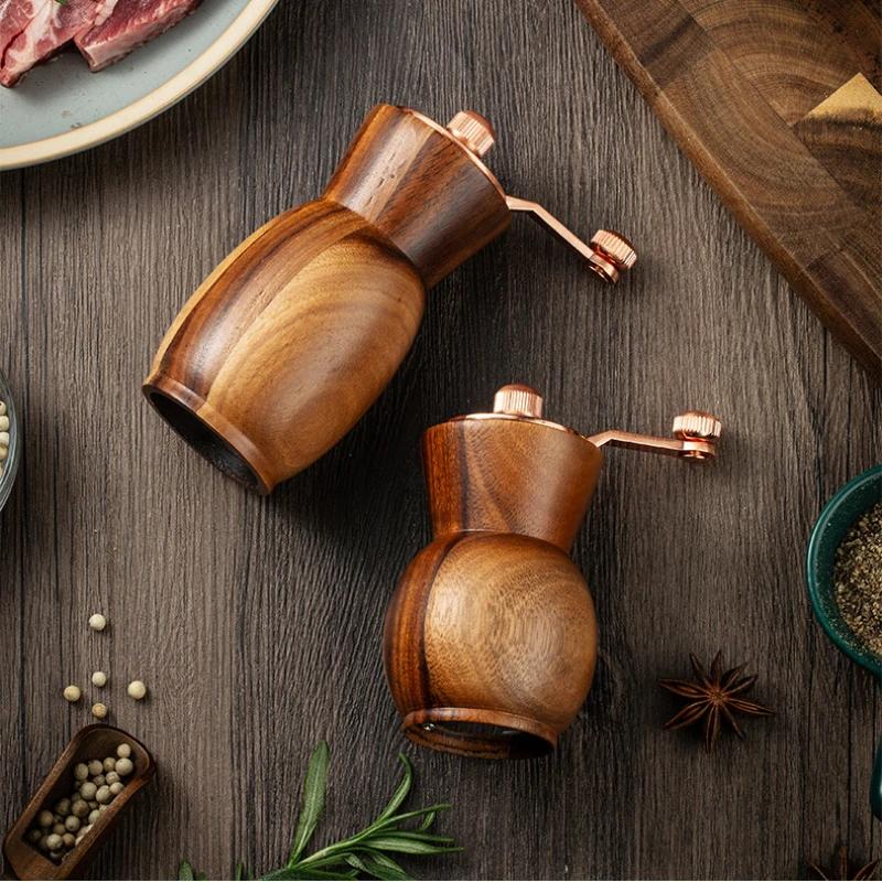 Manual Salt Pepper Grinders Multi-purpose Pepper Mills Salt with Base Salt and Pepper Shakers Cooking Tools Kitchen Accessories