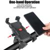 Bicycle Motorcycle Phone Holder Adjustable GPS Navigation Support Support 360° Rotating Automatic Lock Single Handed Operation