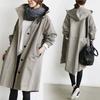 Autumn and Winter Trench Coat for Women, Medium To Long, with A British Style Temperament and A Waist Cinched Long Sleeved Jacket