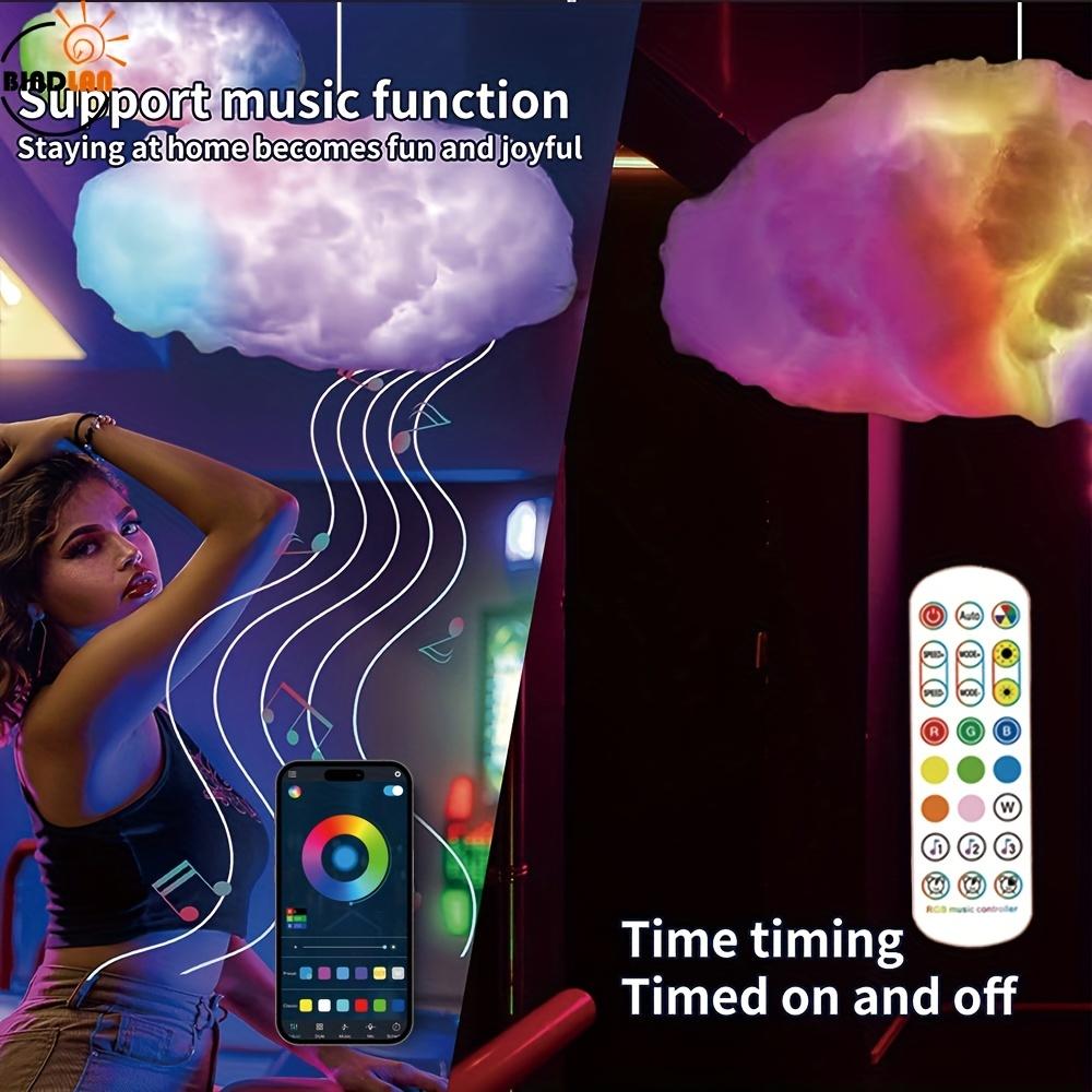 Комплект 3D Big Cloud Light, лампы в виде диско-шара, разноцветные меняющиеся полосы RGB, украшения своими руками для дома, спальни, декор для вечеринки с эффектами изменения цвета