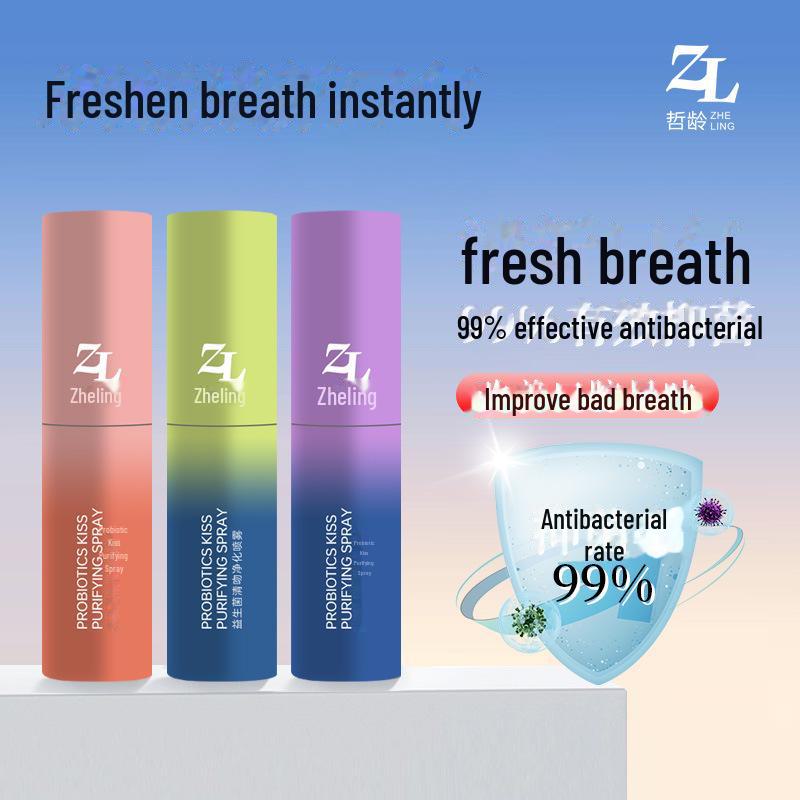 Zheling Пробиотический освежитель полости рта длительного действия спрей