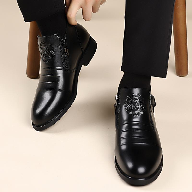 2025 Autumn Early Winter Shoes Mens Ankle Boots Flat Brand Male Footwear British Style Single Boots