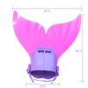 Kids Mermaid Tail Fins Swim Training Flippers One-Piece Whale Fin Children Swimming Practice