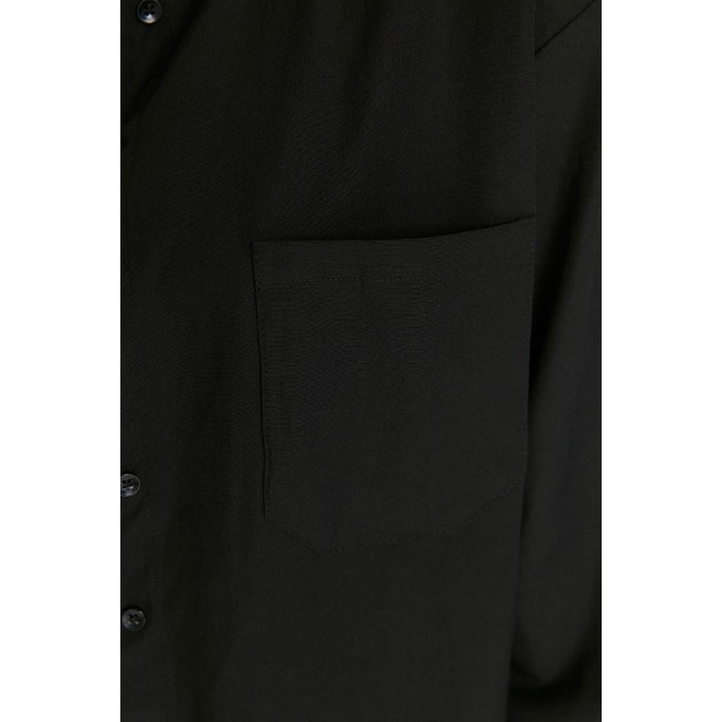 Белая рубашка-бойфренд с одним карманом/широкая хлопковая рубашка Twoaw20go0115