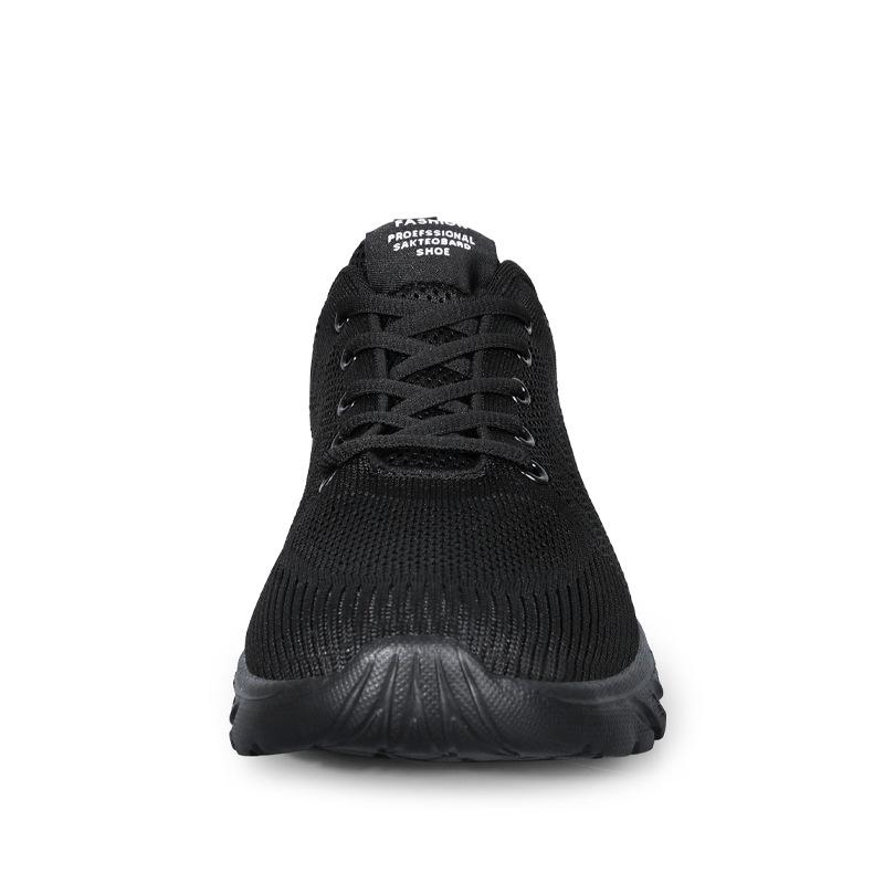 Трансграничные мужские кроссовки для бега Flyknit больших размеров: Амортизирующие, Нескользящие, Мягкая подошва, Дышащая сетка