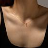 New Sterling Silver Gold Sword Small Pendant Long Chain Necklace Plain Wedding Rock Punk Thin Jewelry Gift