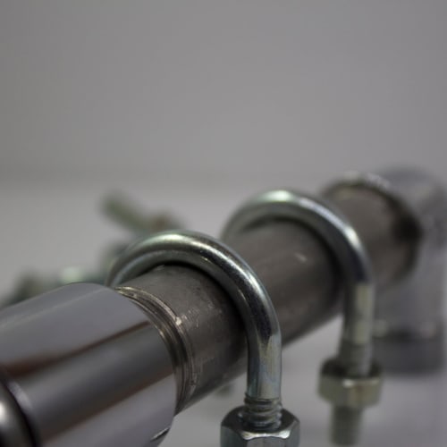 uxcell M8 Square U-Bolts, 60mm Inner Width, 150mm Length, Carbon Steel, with Nuts, Plates, and Washers, Set of 6, for Home and Industrial Use, Fasteni