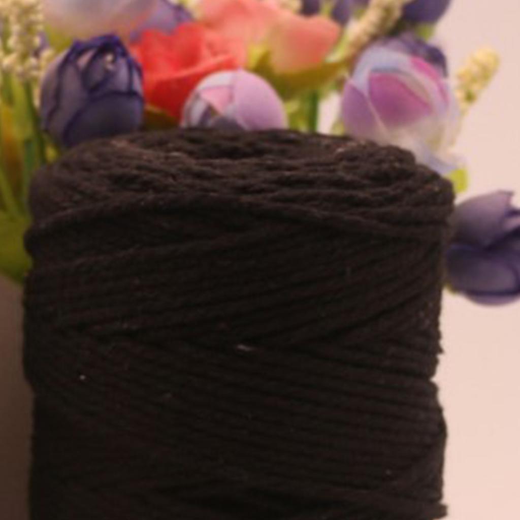 Twine String Black 2mm 200 Meters Durable Cotton Bakers Twine for DIY Gift Wrapping Decorating