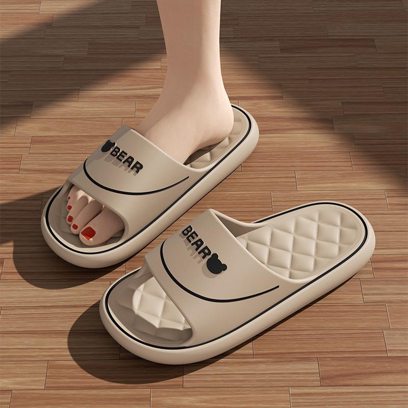 Cool Slippers Men's Summer Home Bathroom Non-slip and Non-smelly Feet Outside Slippers Couple Women