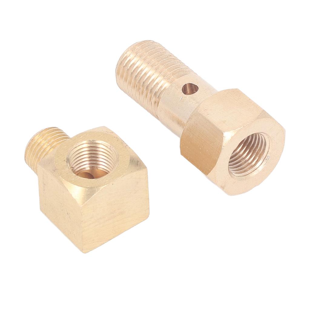 Датчик давления топлива Банджо-болт M12 X 1,25 дюйма 1/8-27 NPT Внутренняя резьба на Наружную резьбу Угловой фитинг-адаптер 90 градусов для Civic CRX