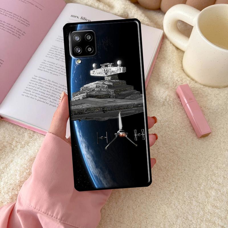 Space Ship Art For Samsung Galaxy A54 A34 A14 A52 A32 A12 A13 A33 A53 A15 A16 A26 A36 A56 A06 A35 A55 Case