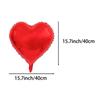10-Pack 18inch Heart-Shaped Red Aluminum Foil Balloons, Suitable for Birthday Parties, Valentine's Day, Weddings, Party Decorations, Anniversa