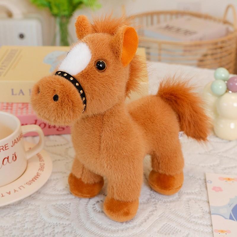 Year Of The Horse Plush Toy With Rotatable Head For Chinese New Year Gifts