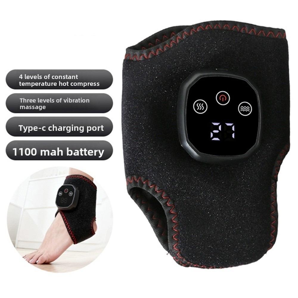 Electric Heat And Vibration Foot Massager 3 Vibration Modes Heating Ankle Massage Belt