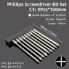 1PC Phillips Screwdriver Bits Cross Head Magnetic Screwdrivers PH00 PH1 PH2 S2 Alloy Steel Hex Shank Hand Tools 50/75/100/150mm