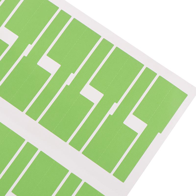 30 шт./лист самоклеящаяся наклейка на кабель водонепроницаемая идентификация красочные бирки