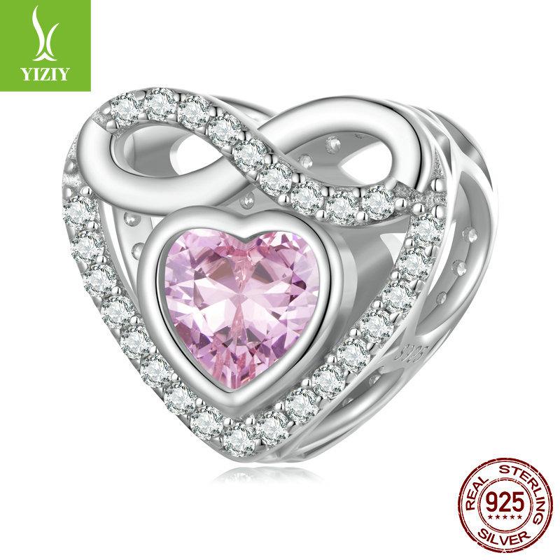 Розовый Любовь Серия ко Дню Матери Браслет Бусины, Великая Материнская Любовь S925 Серебряные Бусины Рассыпные Бусины