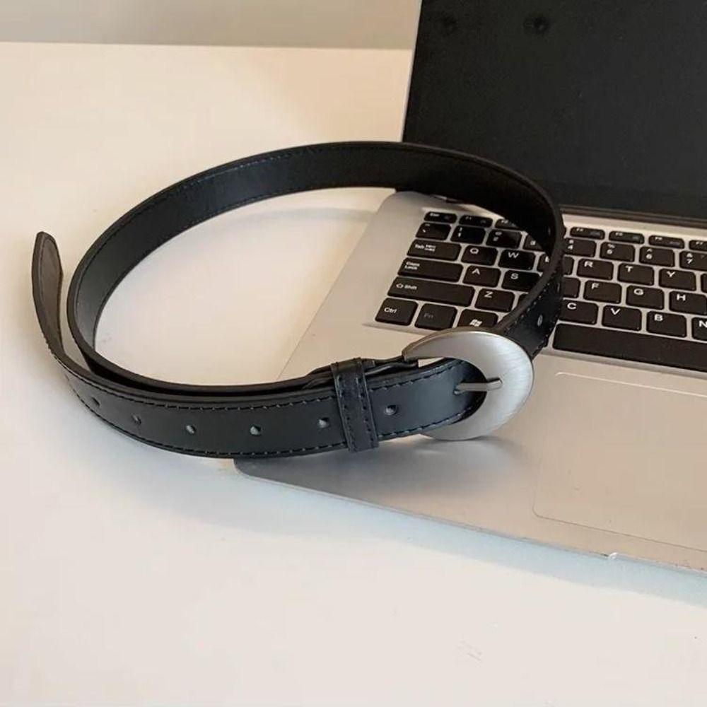 Luxury Moon Waist Belt Designer Dress Jeans Belt Simple Women's Belt Streetwear