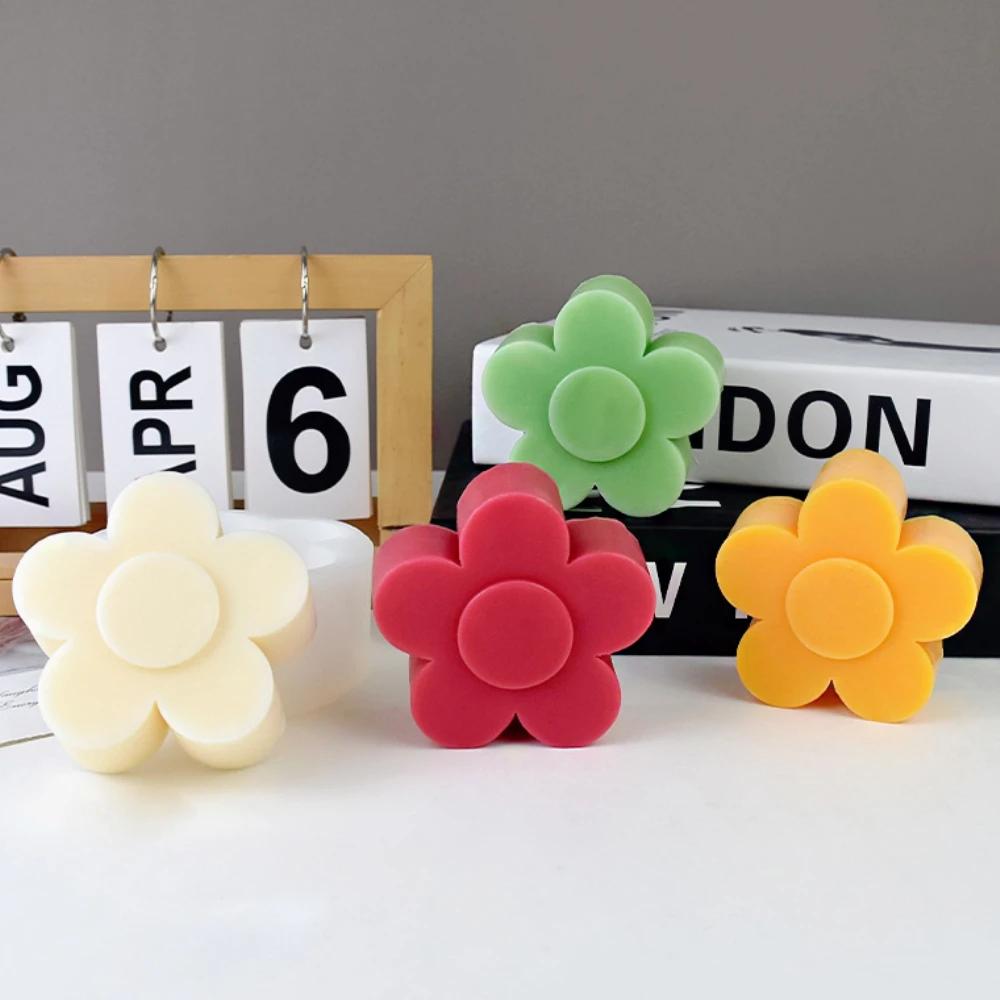 Мультяшные цветы, шоколад, силиконовые формы, простые формы для мусса, печенья, украшения для торта на день рождения, свечи, мыло, подарок на день святого Валентина