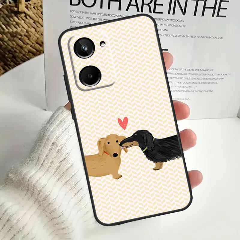 Dogs Dachshund Cute For Realme 15 Pro 10 11 12 13 14 Pro Plus C67 C65 C63 C61 C55 C53 C51 C35 C71 C75 GT7 Case