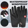 MenS Winter Biking Gloves Bicycle Warm Touchscreen Full Finger Glove Water Resistant Outdoor Use Bike Skiing Motorcycle Riding