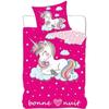 UNICORN-UNICORN Bed Set - Pink - 140x200 Cm + Pillowcase 63x63 Cm - Cotton