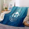 Wigan Crest Flannel Blanket, Soft Polyester, Modern Design, All-Season for Camping, Travel, Gifts for holidays or birthdays