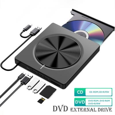 7 в 1 внешний USB3.0/Type-C DVD-RW диск портативный оптический привод устройство записи DVD-ROM оптический привод DVD