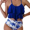 Модный пляжный летний женский графический бикини повседневный праздничный купальник жилет комплект S-6XL