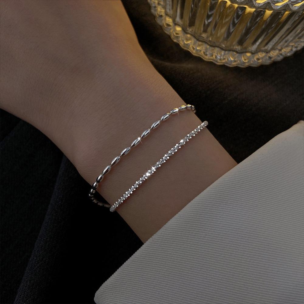 Fashion Adjustable Bracelet Sparkling Women's Bracelet Bracelet Jewelry Set Wedding Party Jewelry