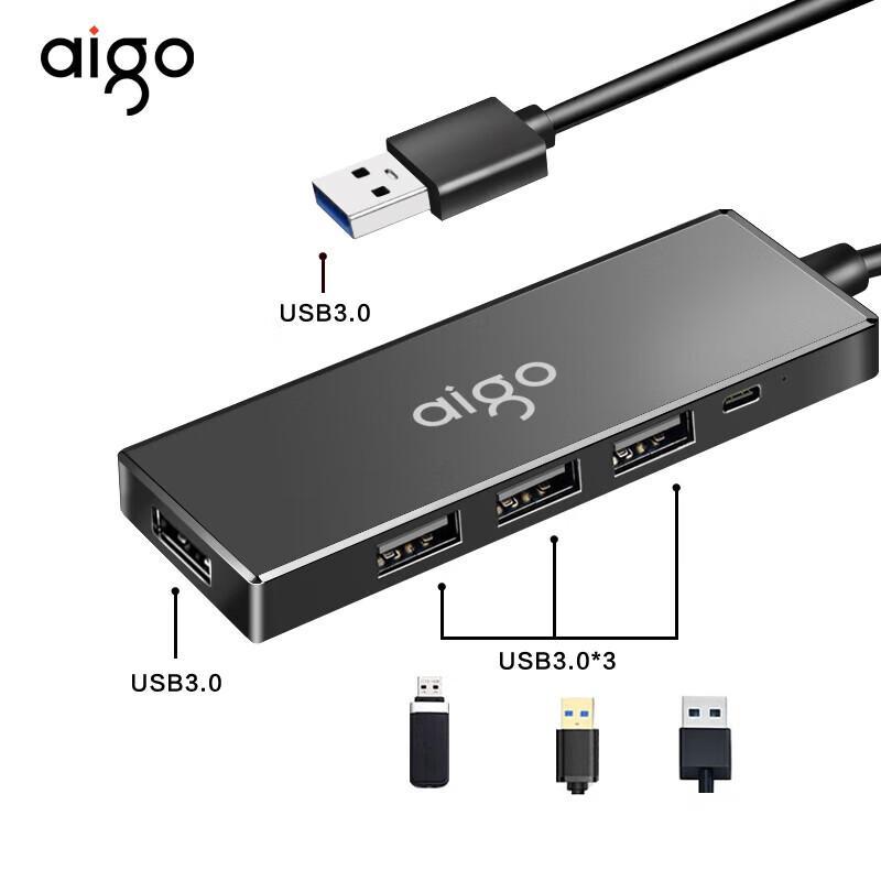 Aigo USB-C концентратор данных с 4 портами USB 3.0