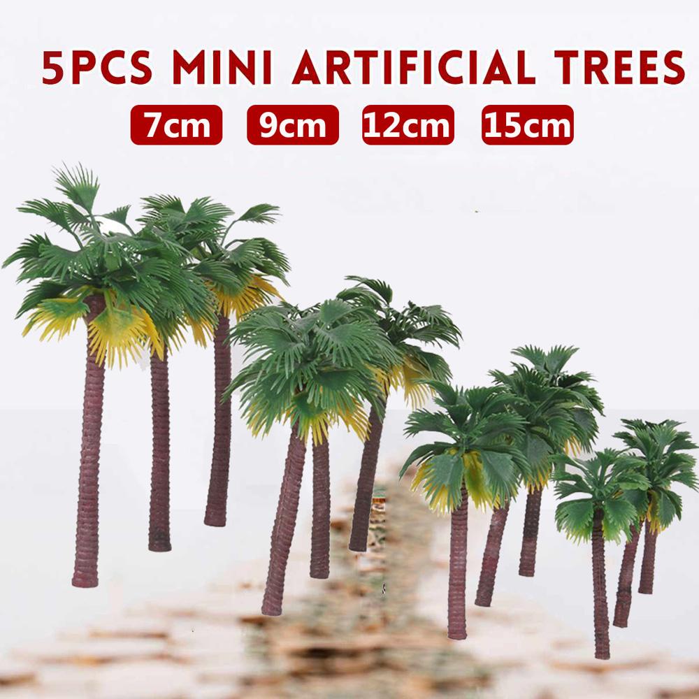 Mini Plant Rainforest Decoration Garden Artificial Palm Tree Scenery Model Miniature Landscape