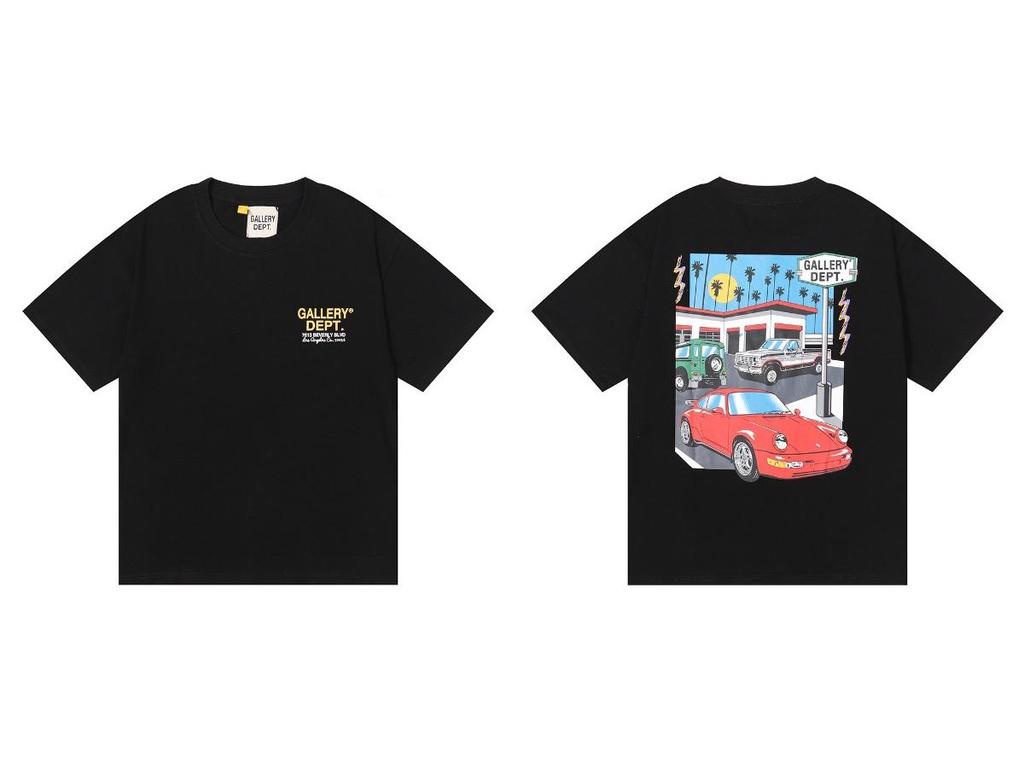 GALLERY DEPT American Tide Tie-Dye Graffiti Short-Sleeve T-Shirt